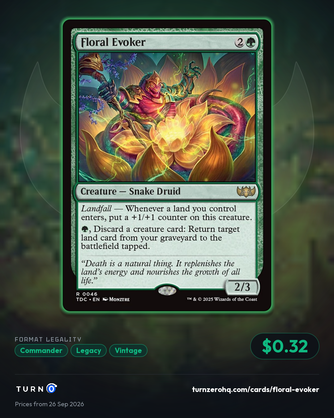 Shareable picture of Floral Evoker