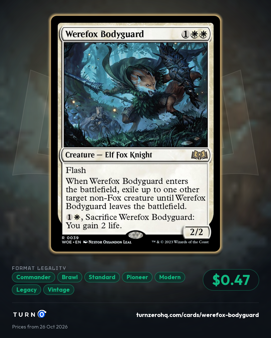 Shareable picture of Werefox Bodyguard