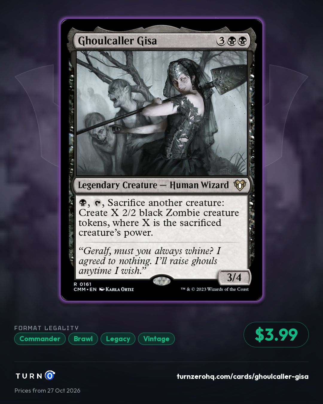 Shareable picture of Ghoulcaller Gisa
