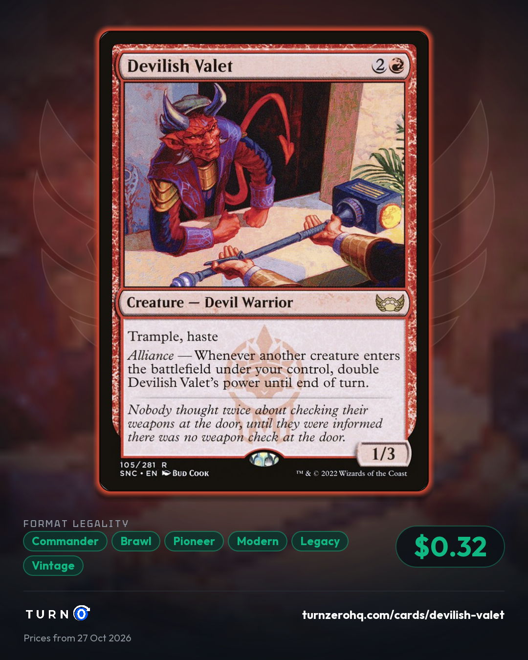 Shareable picture of Devilish Valet