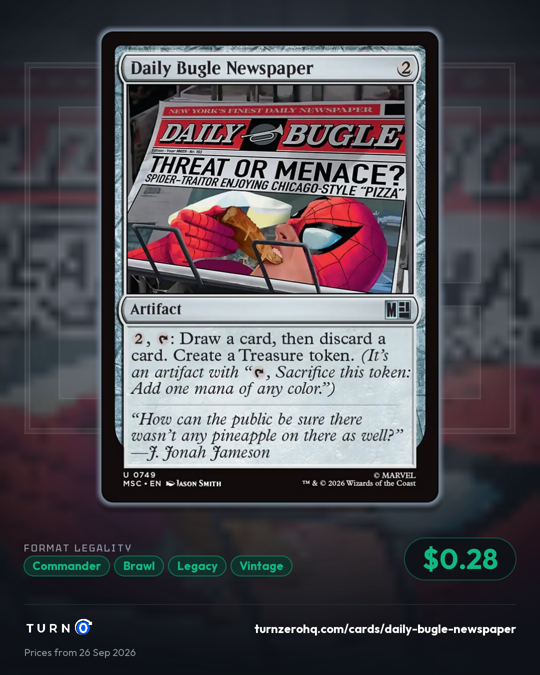 Shareable picture of Daily Bugle Newspaper