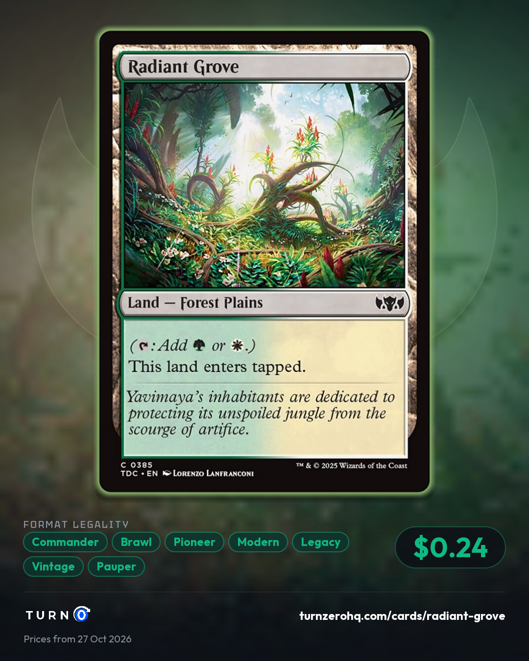 Shareable picture of Radiant Grove