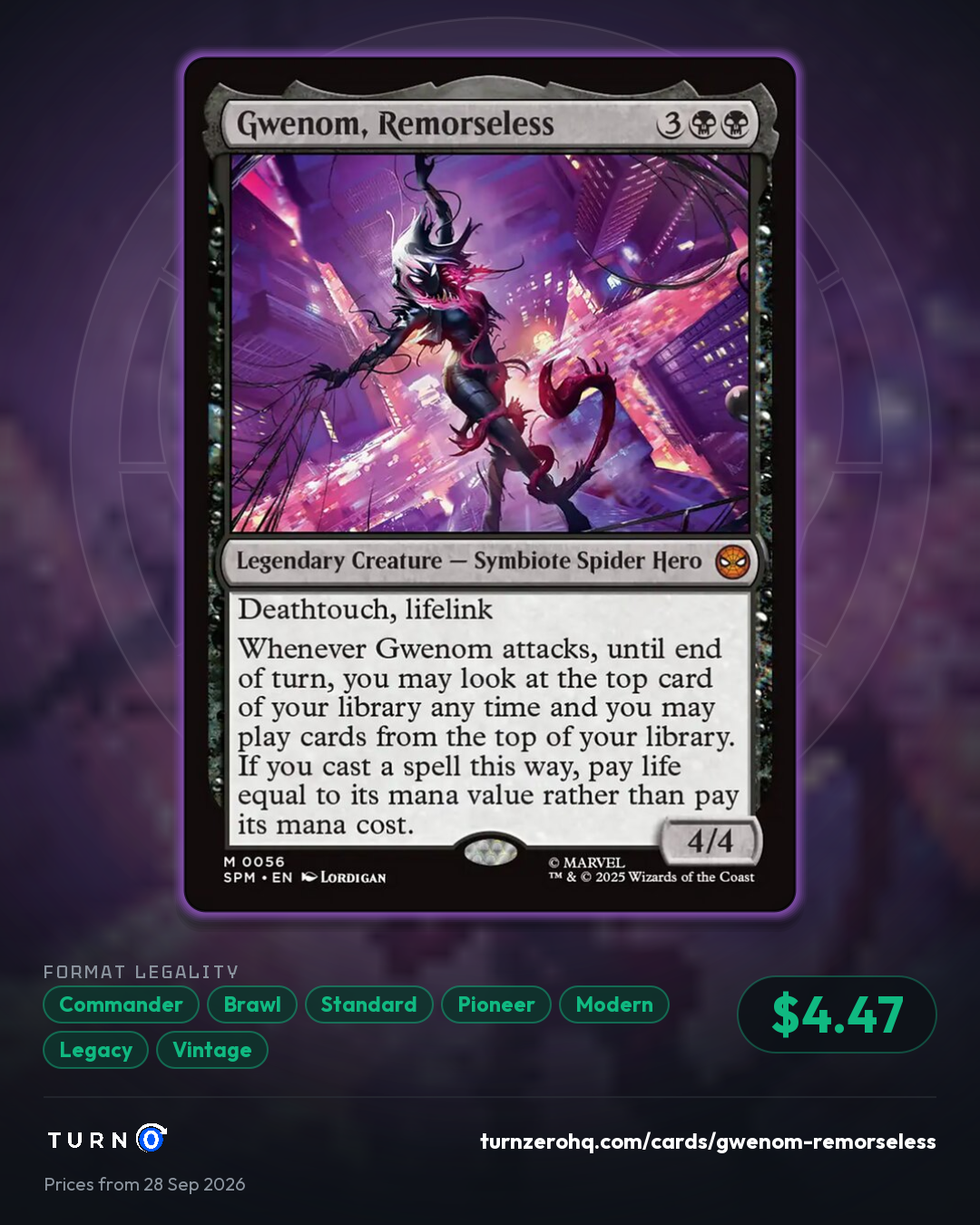Shareable picture of Gwenom, Remorseless