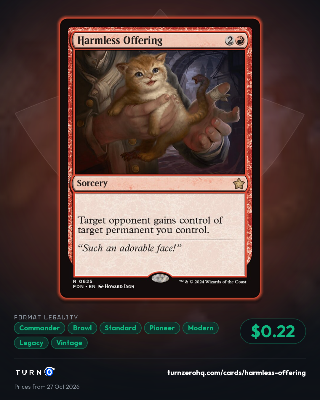 Shareable picture of Harmless Offering