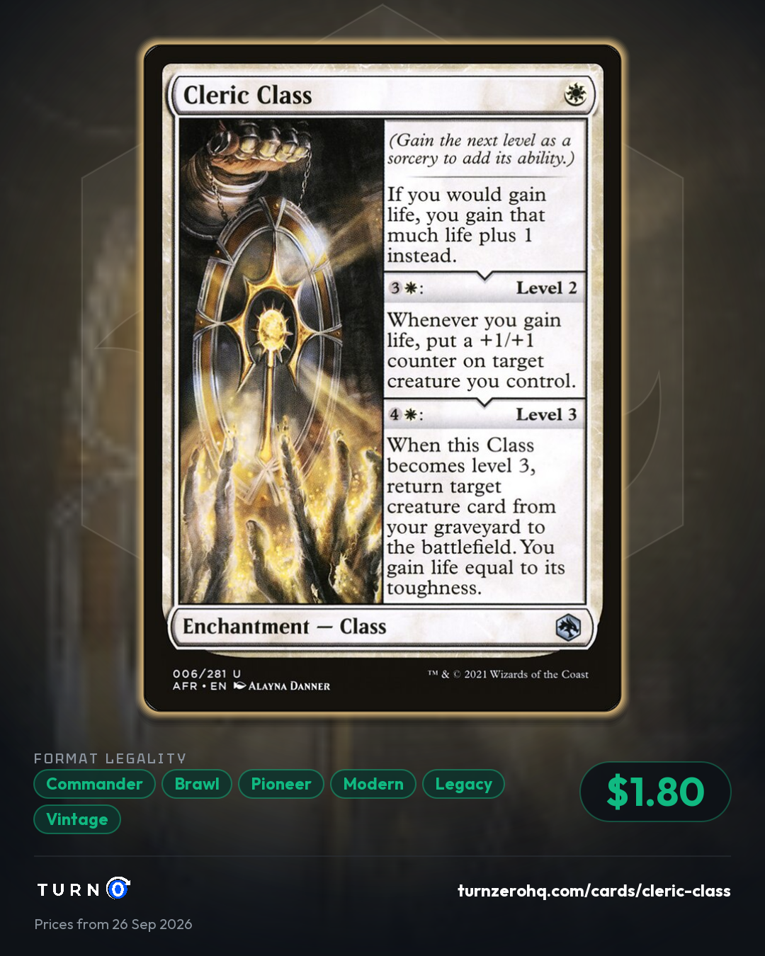 Shareable picture of Cleric Class