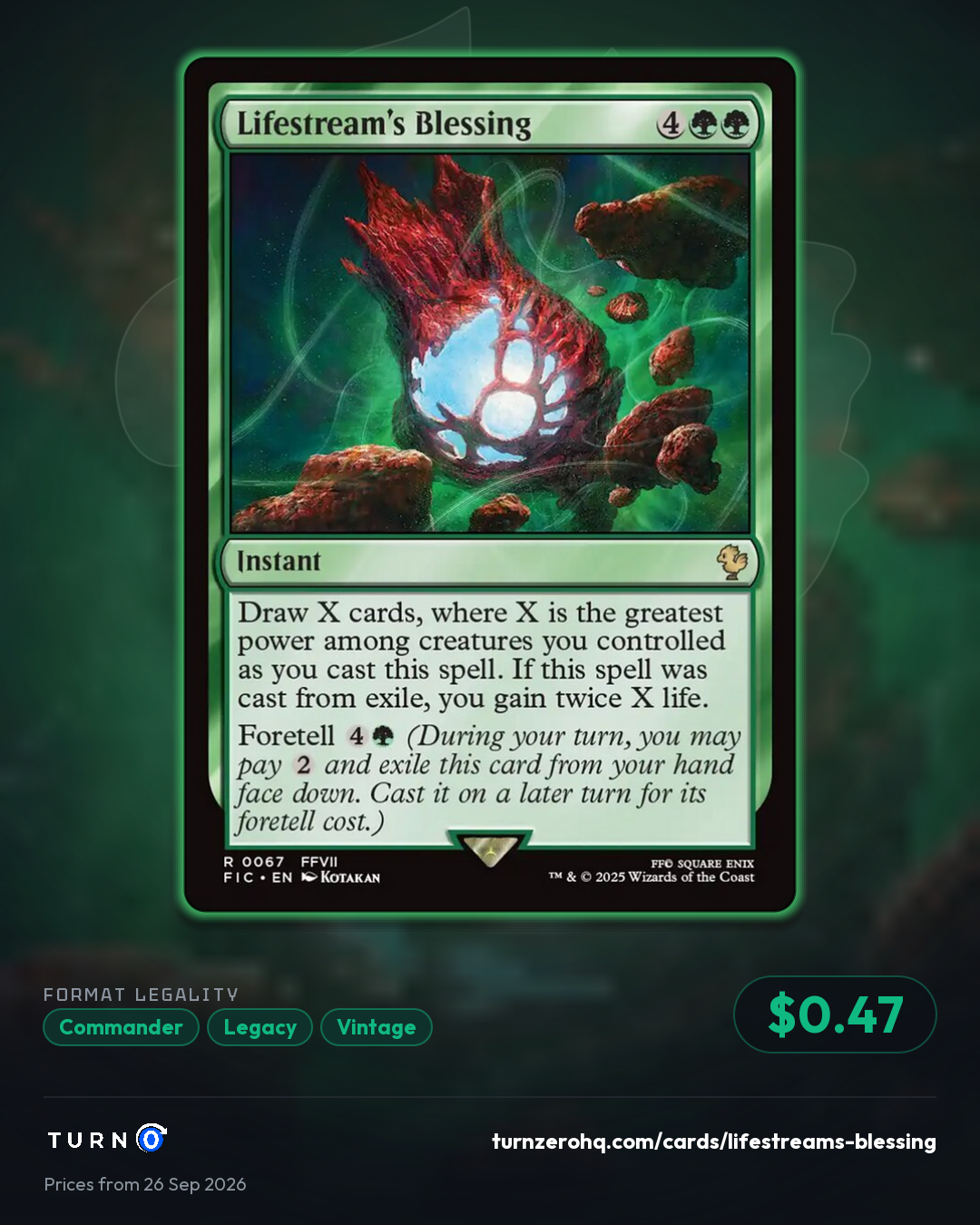 Shareable picture of Lifestream's Blessing