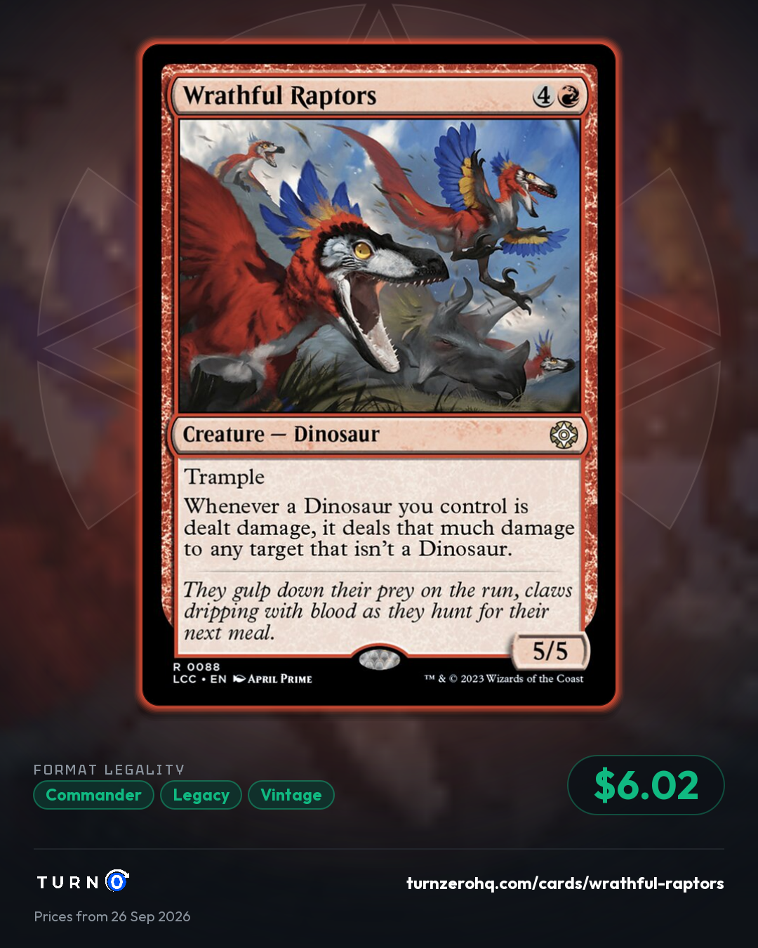 Shareable picture of Wrathful Raptors