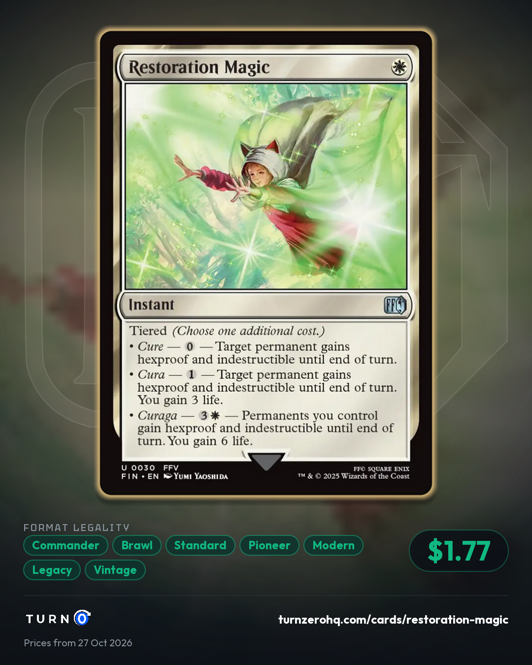 Shareable picture of Restoration Magic