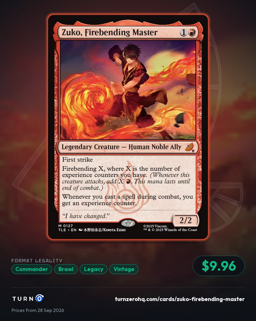 Shareable picture of Zuko, Firebending Master