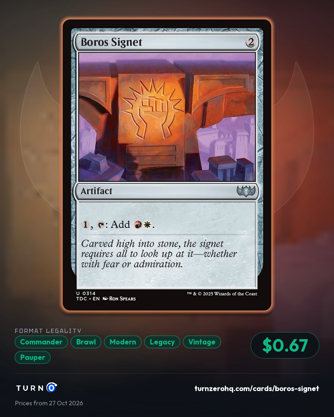 Shareable picture of Boros Signet