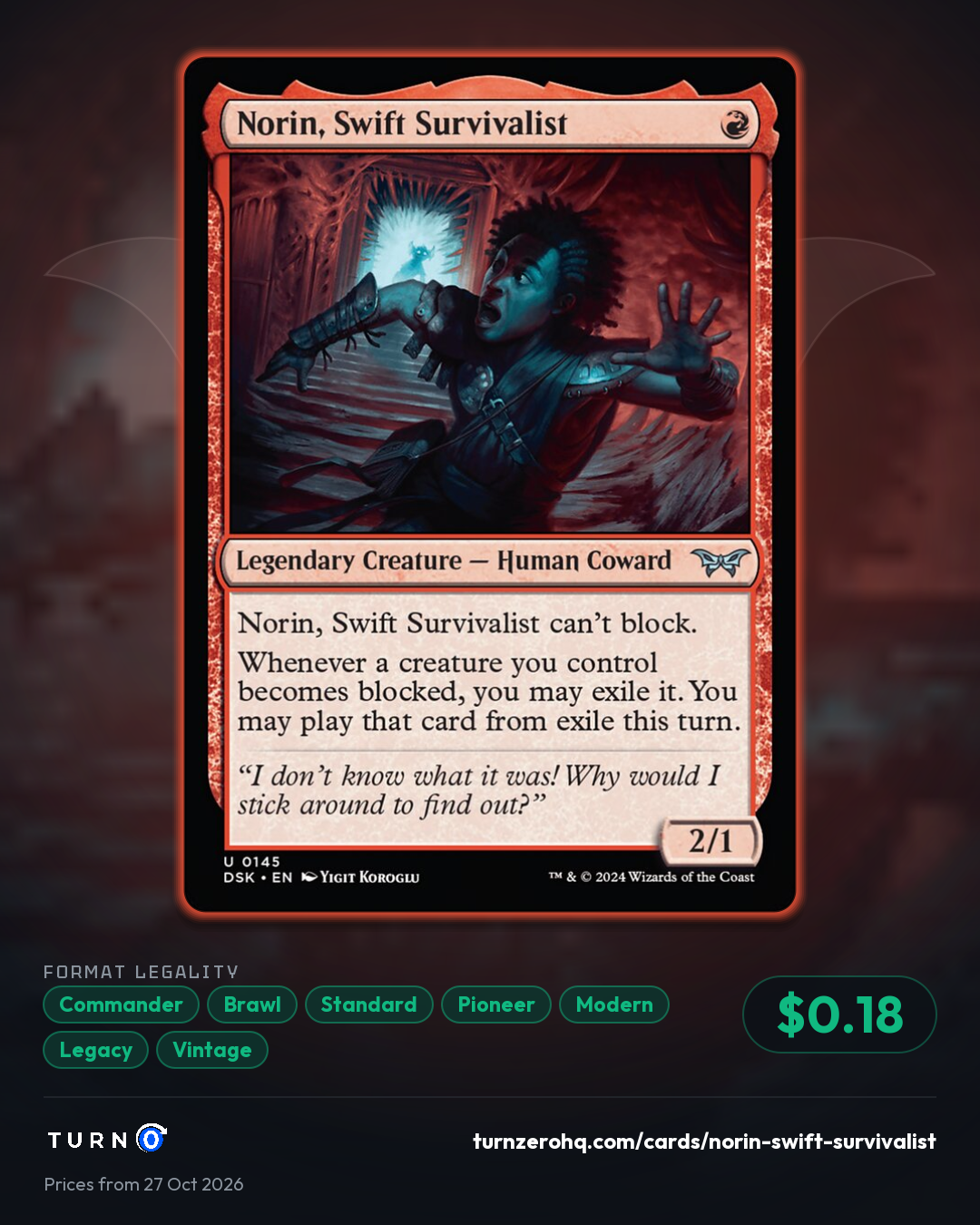 Shareable picture of Norin, Swift Survivalist