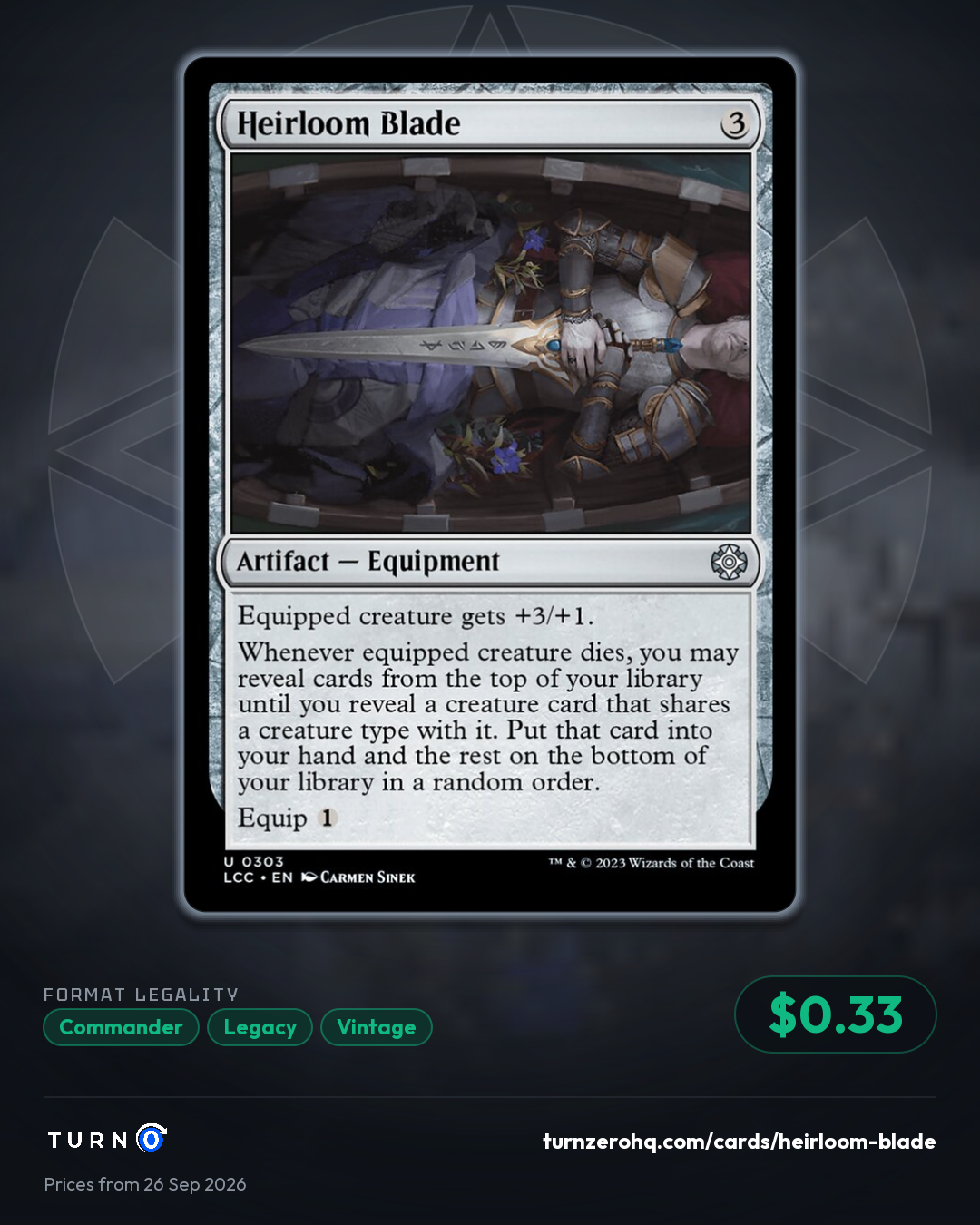 Shareable picture of Heirloom Blade