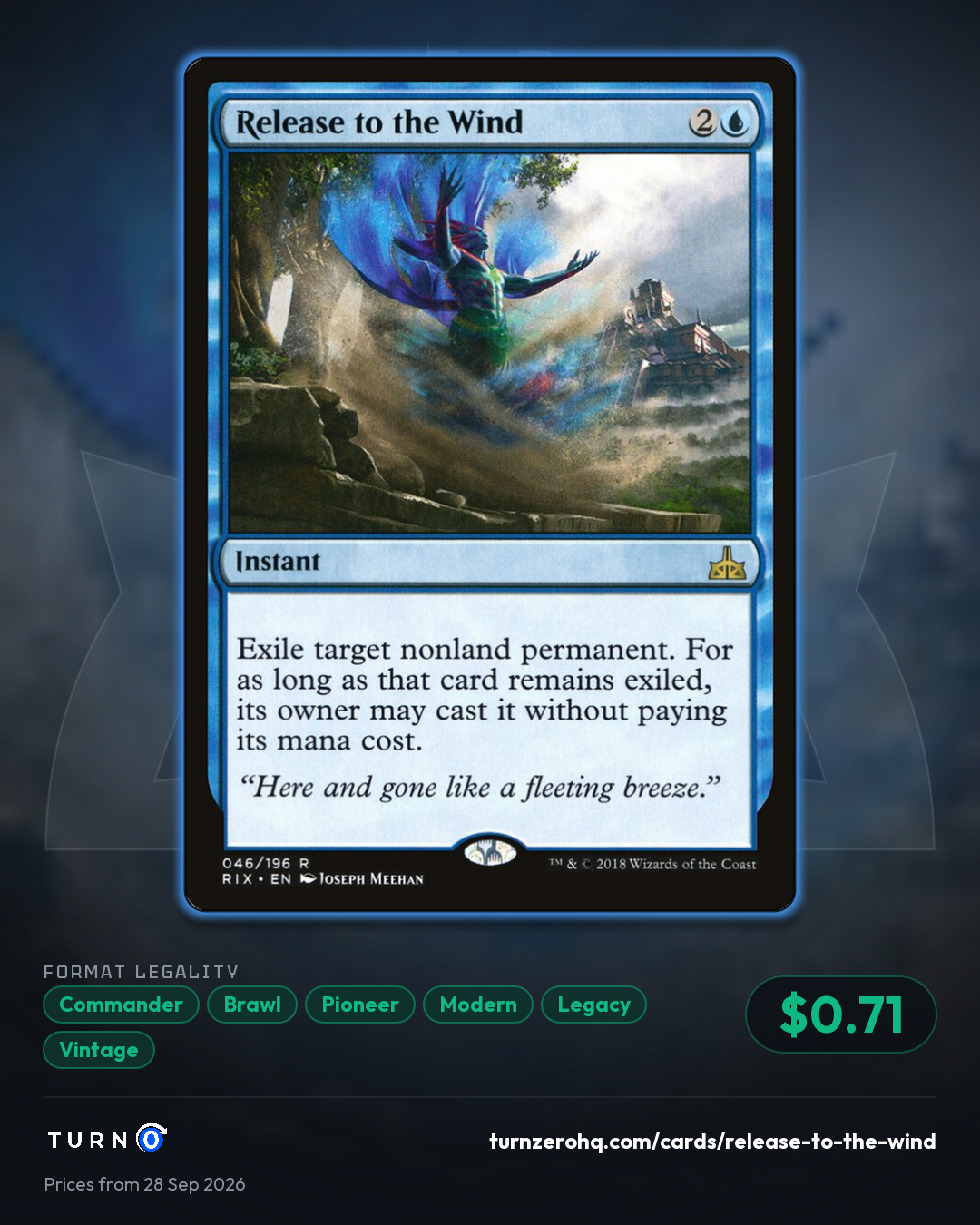Shareable picture of Release to the Wind