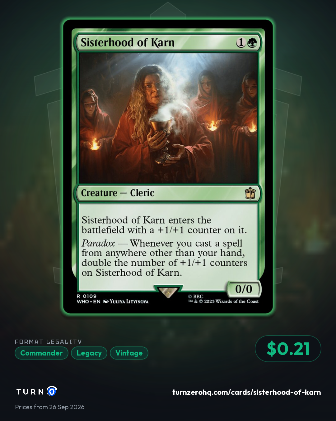 Shareable picture of Sisterhood of Karn