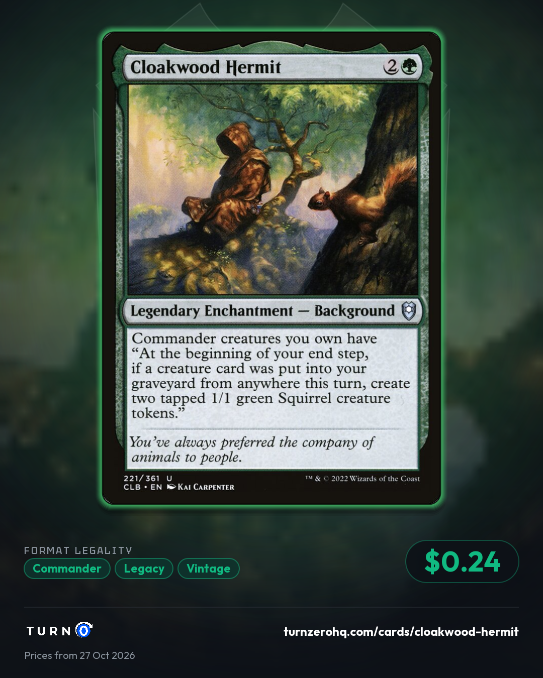 Shareable picture of Cloakwood Hermit