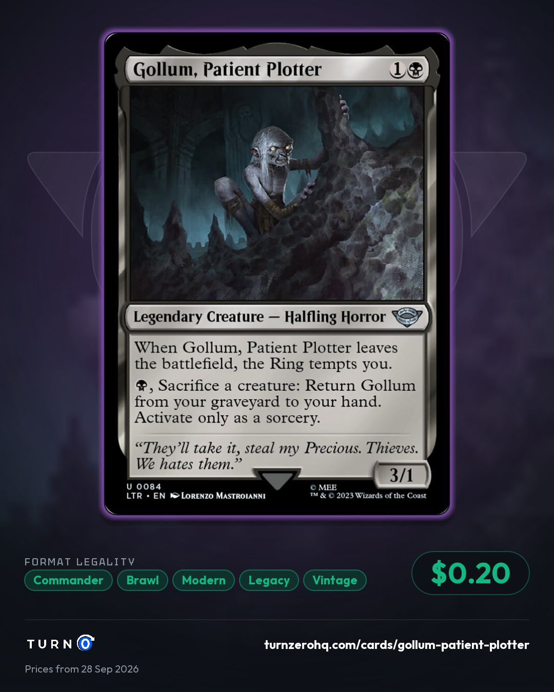 Shareable picture of Gollum, Patient Plotter