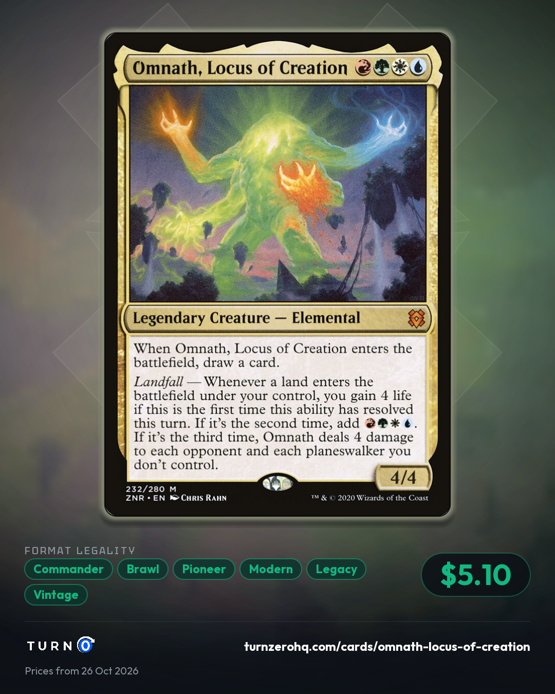 Shareable picture of Omnath, Locus of Creation