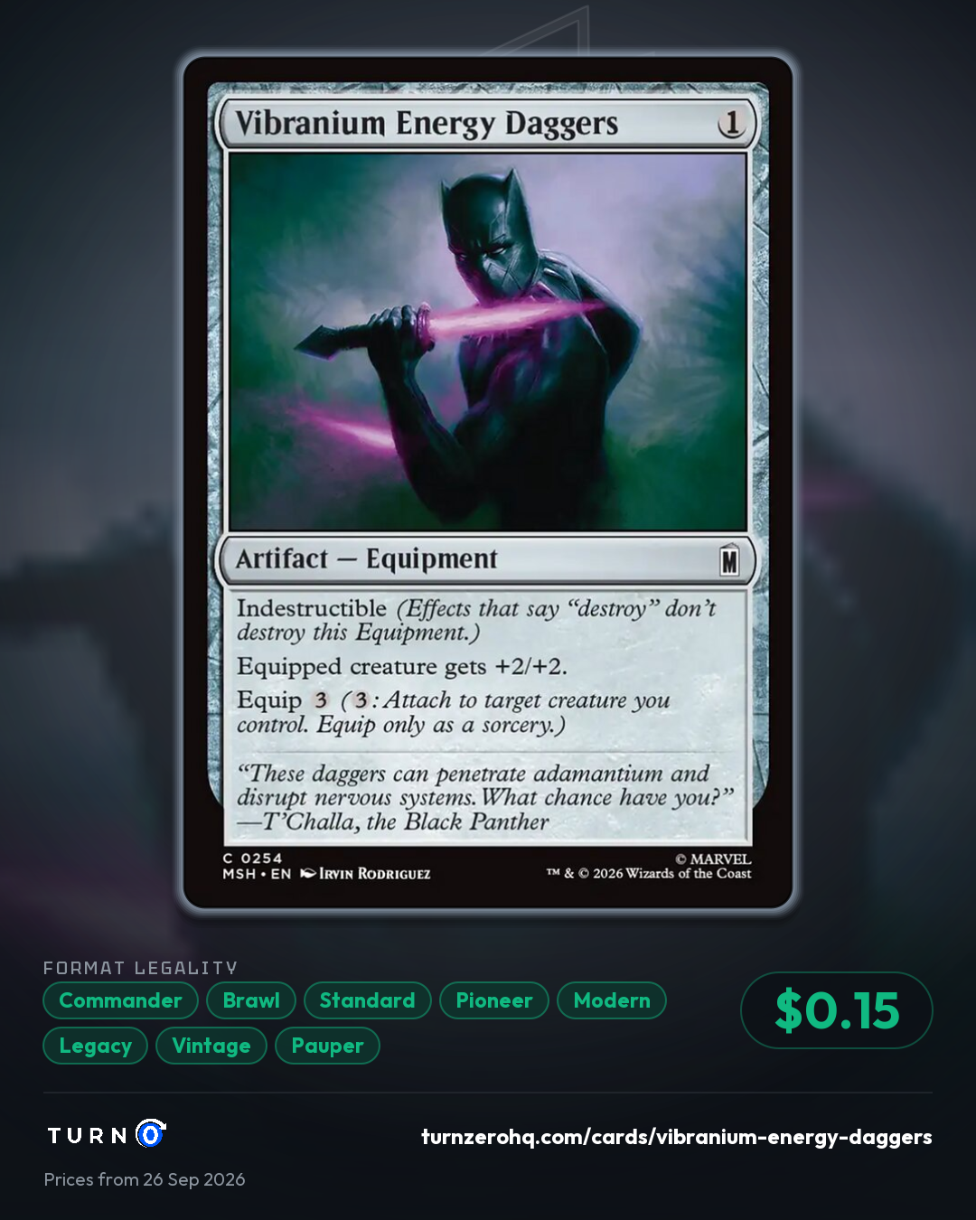 Shareable picture of Vibranium Energy Daggers