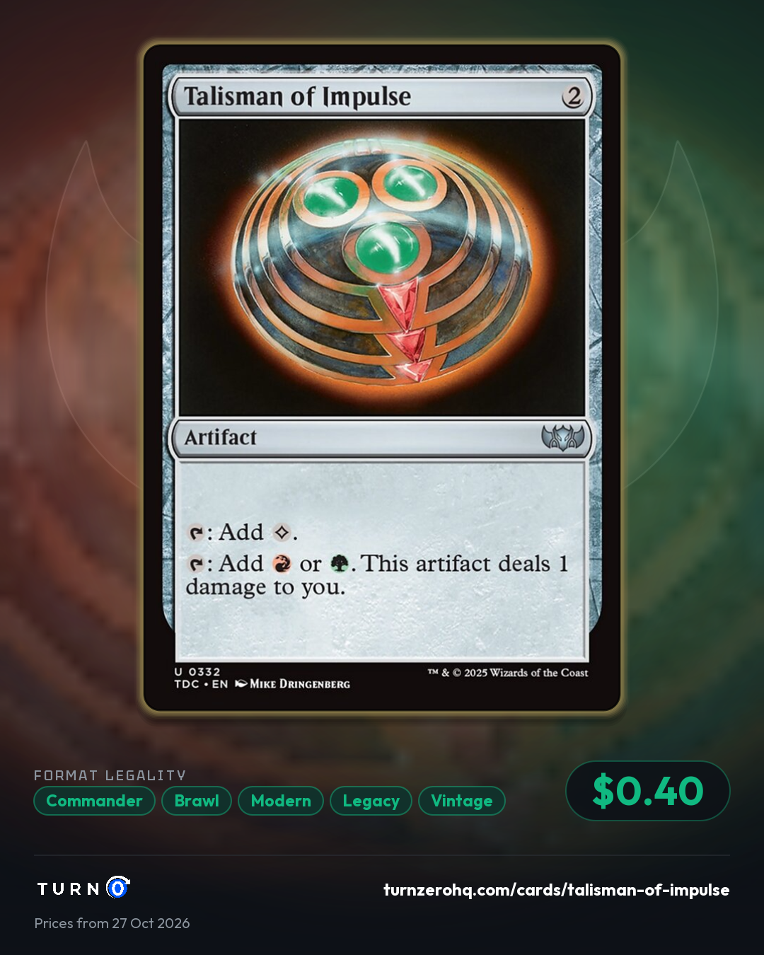 Shareable picture of Talisman of Impulse
