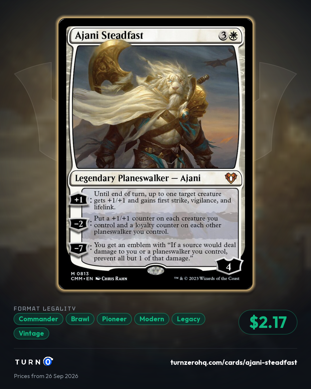 Shareable picture of Ajani Steadfast