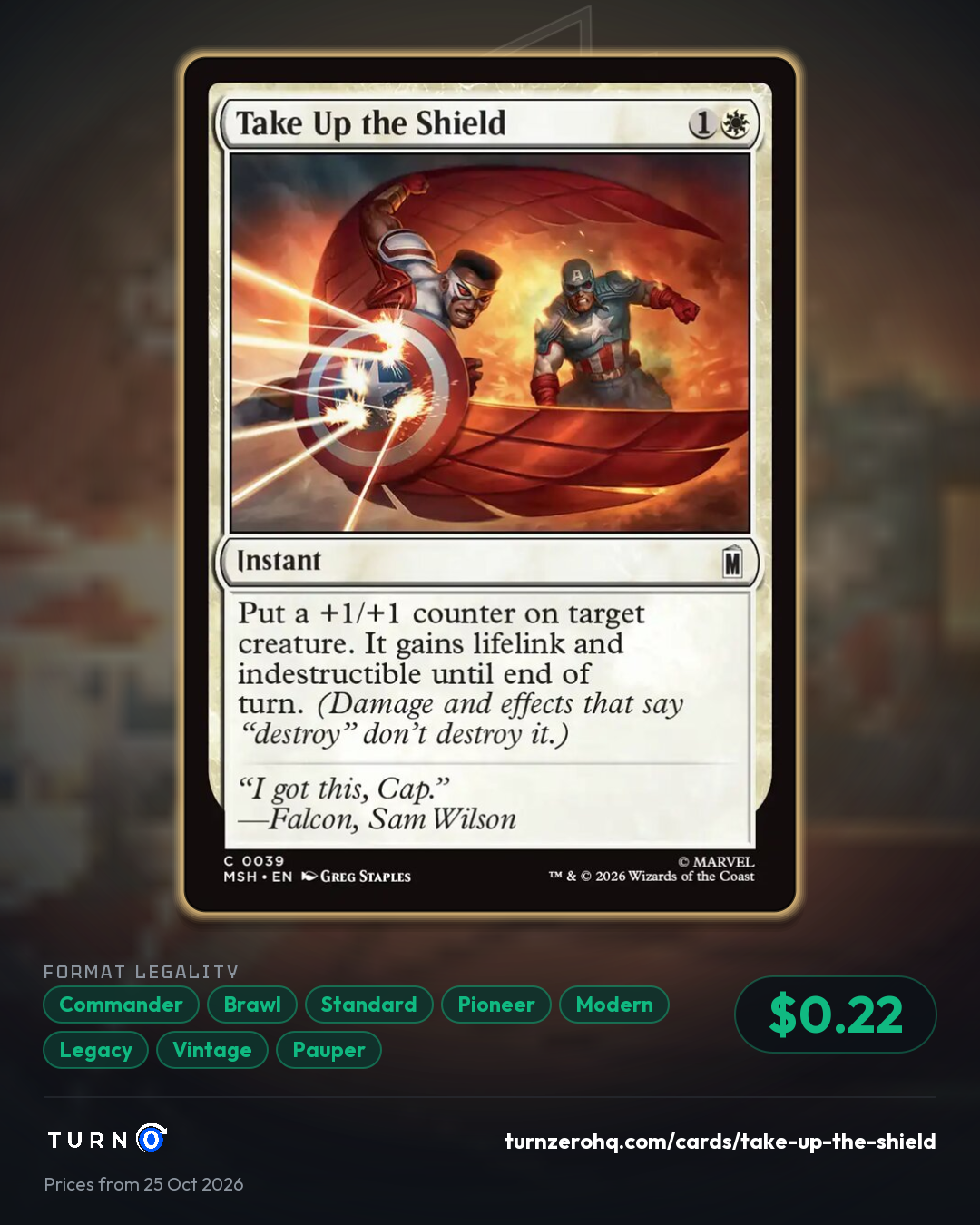 Shareable picture of Take Up the Shield