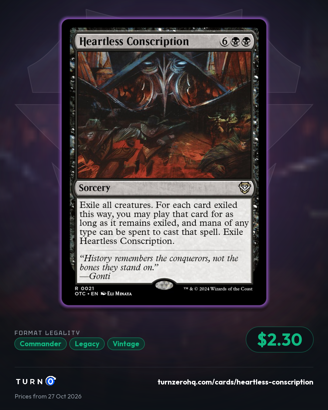 Shareable picture of Heartless Conscription