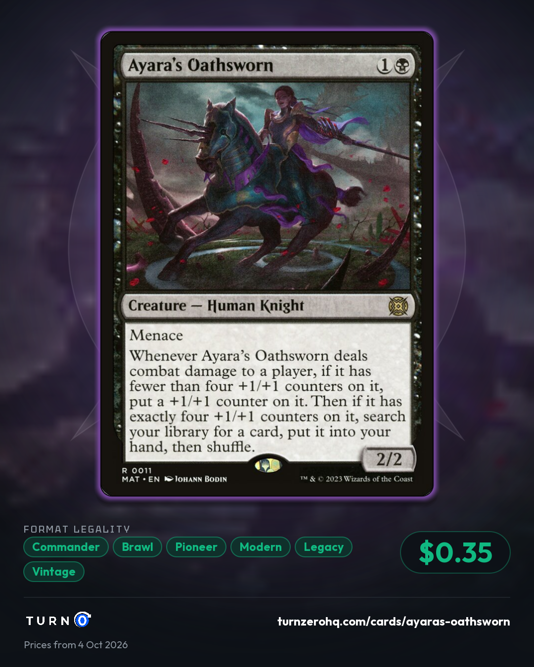 Shareable picture of Ayara's Oathsworn