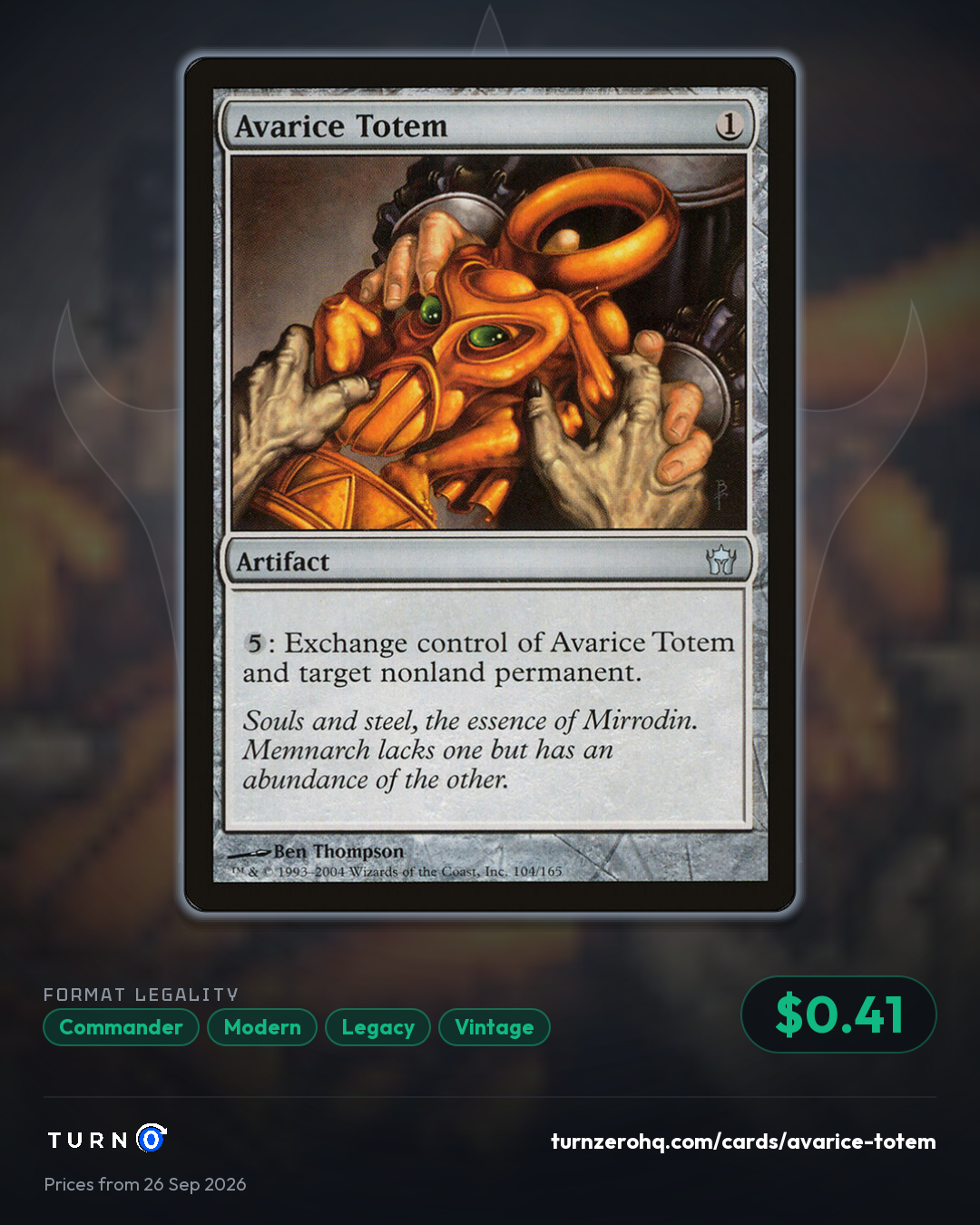 Shareable picture of Avarice Totem