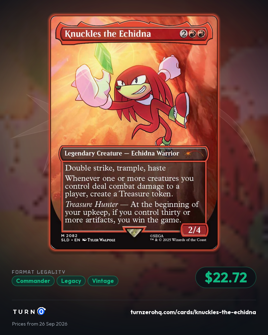 Shareable picture of Knuckles the Echidna