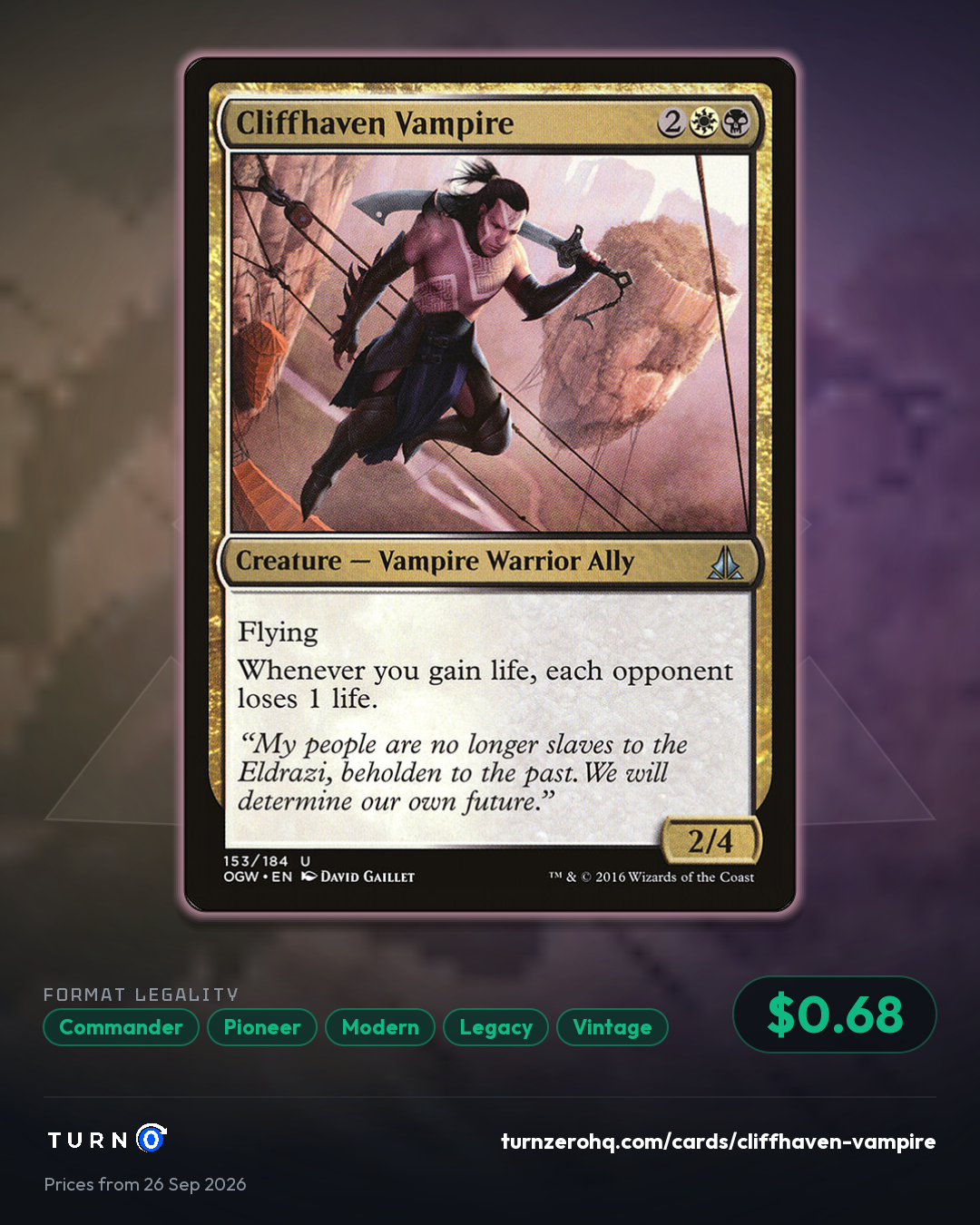Shareable picture of Cliffhaven Vampire