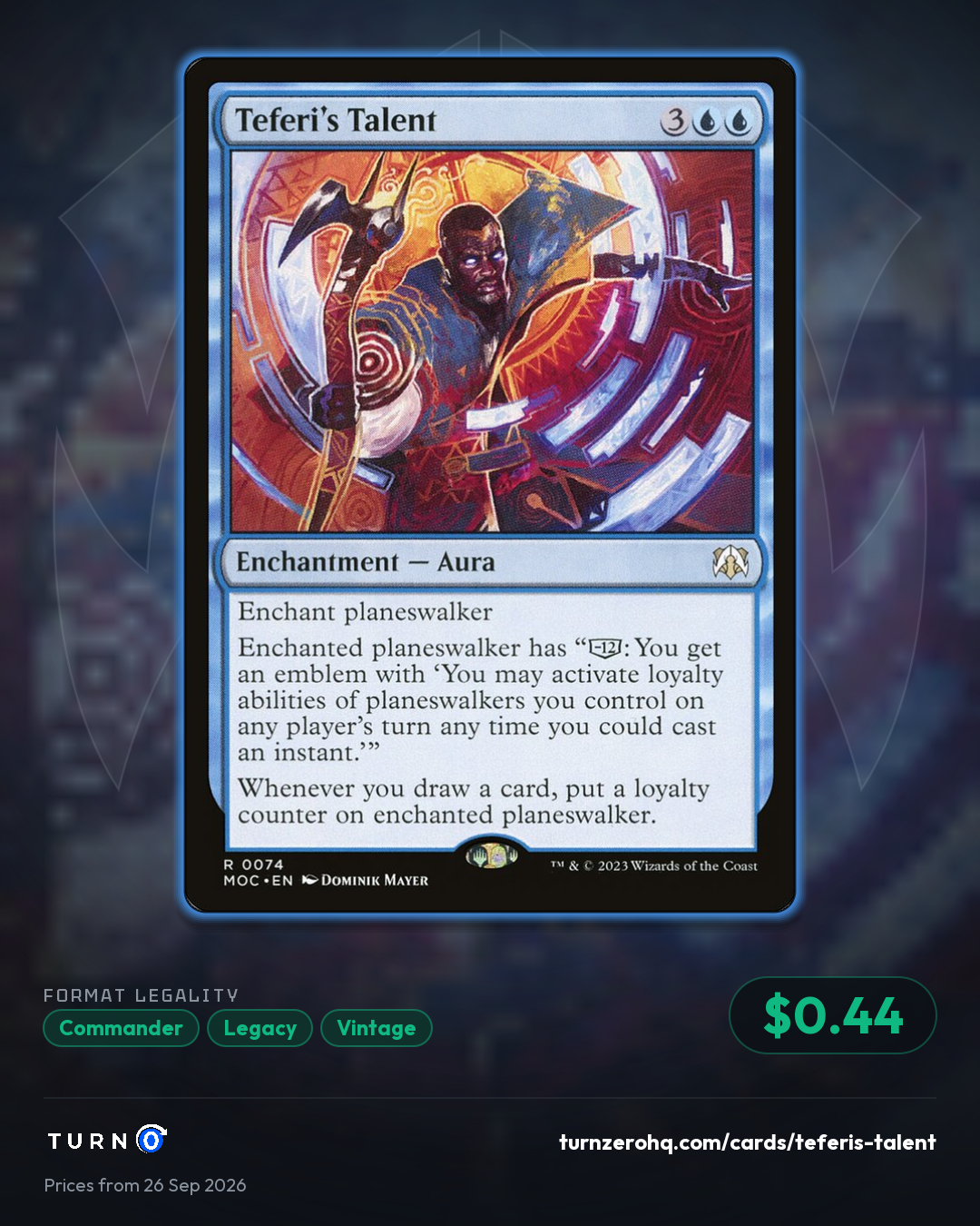 Shareable picture of Teferi's Talent