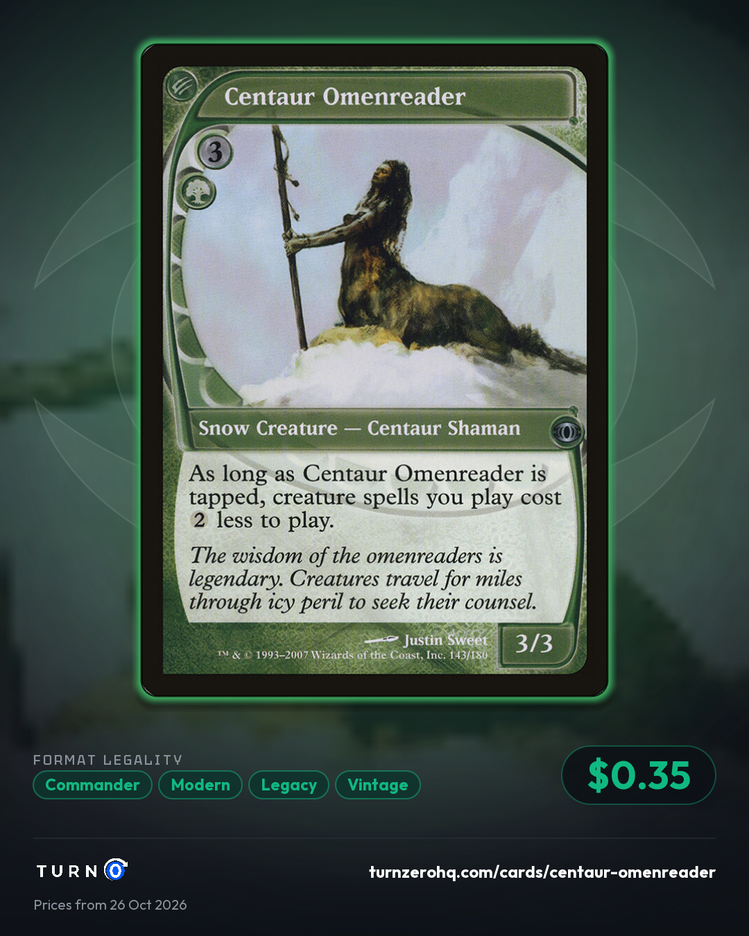 Shareable picture of Centaur Omenreader