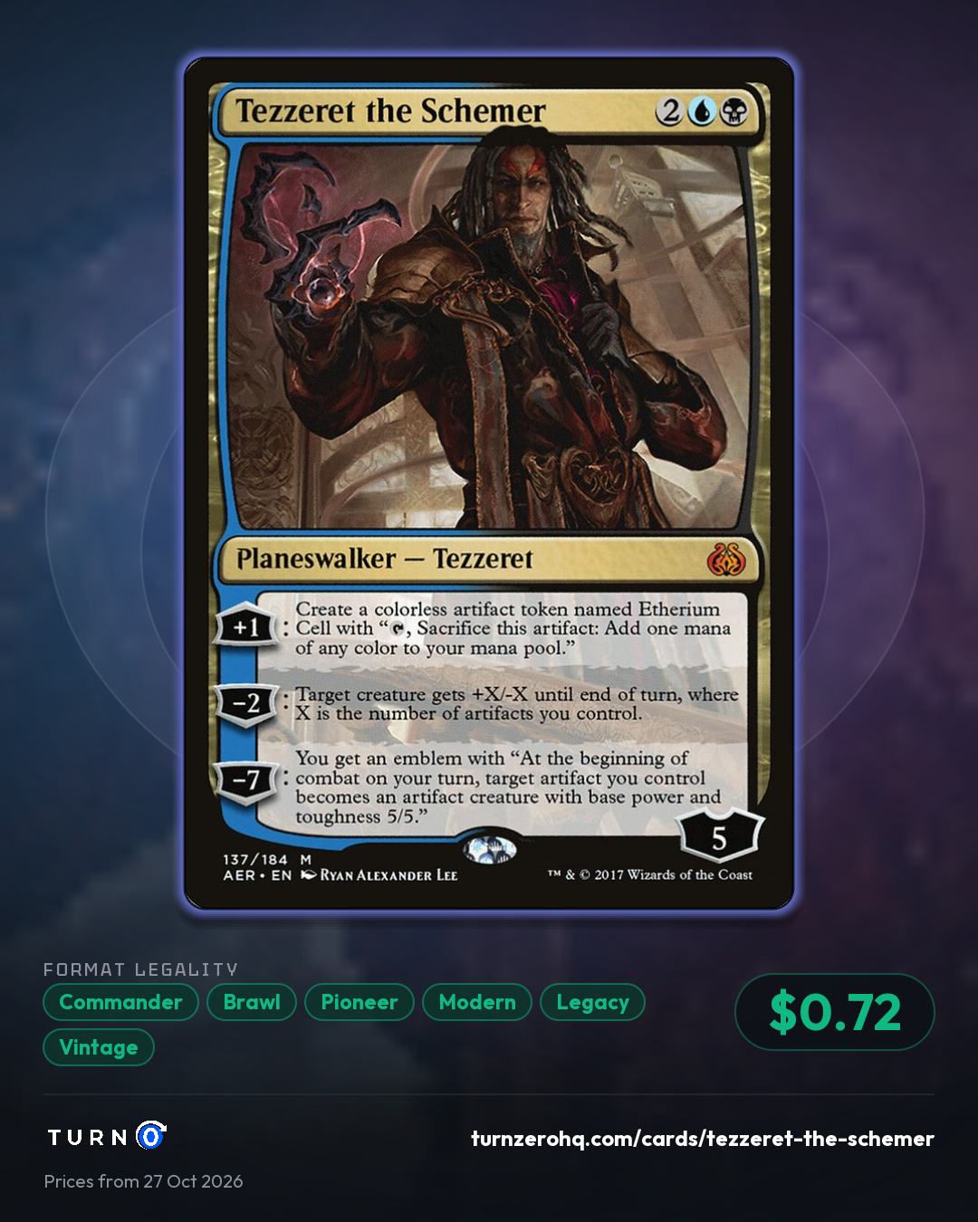 Shareable picture of Tezzeret the Schemer