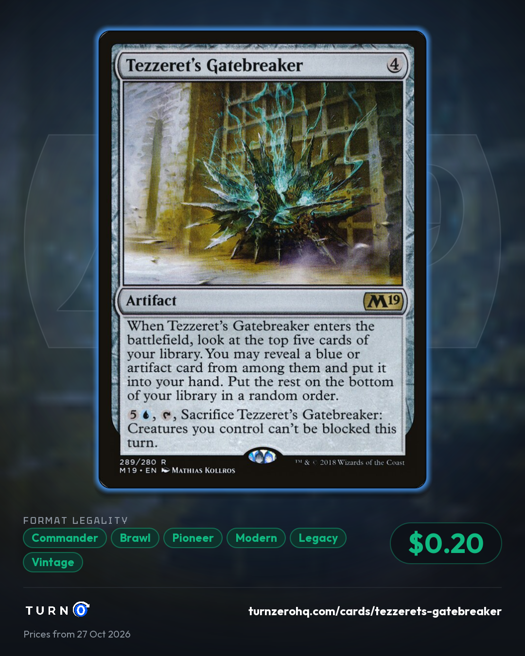 Shareable picture of Tezzeret's Gatebreaker