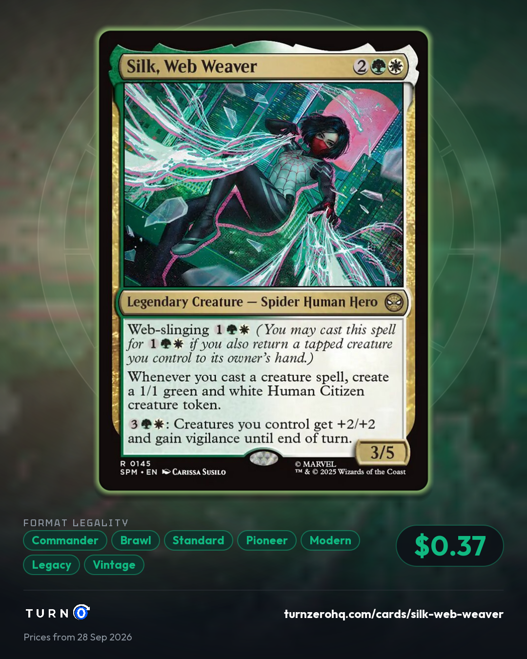 Shareable picture of Silk, Web Weaver