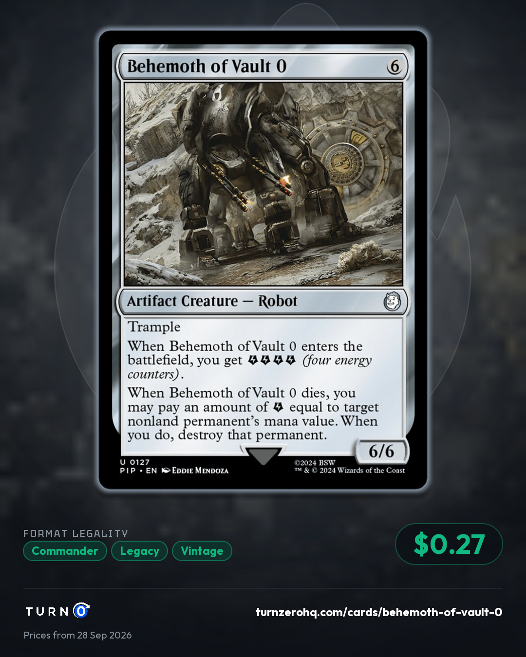 Shareable picture of Behemoth of Vault 0