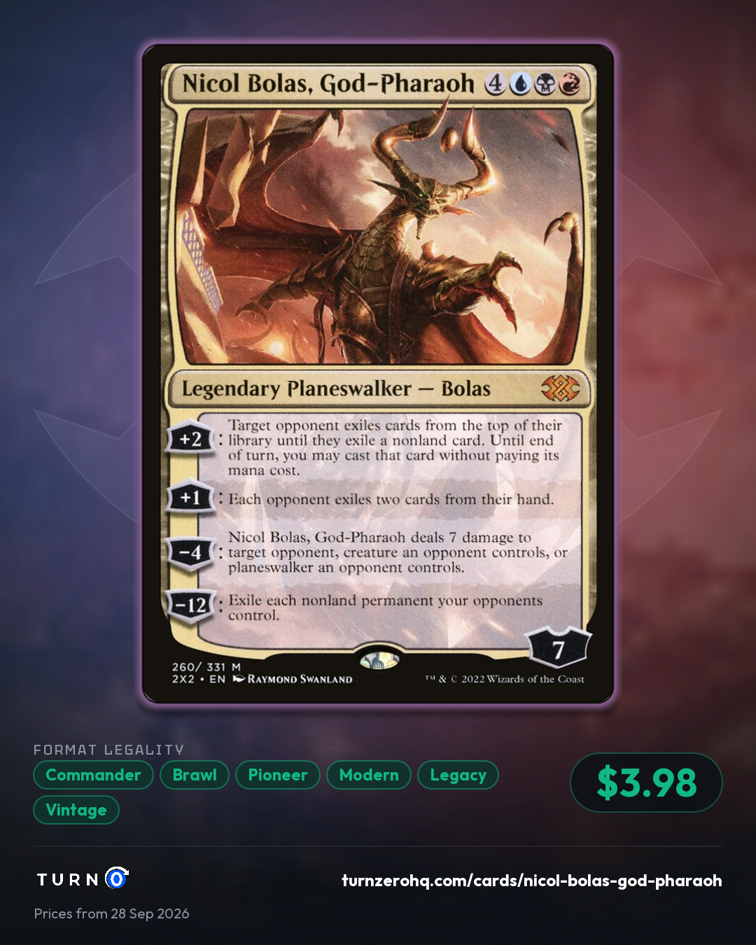 Shareable picture of Nicol Bolas, God-Pharaoh