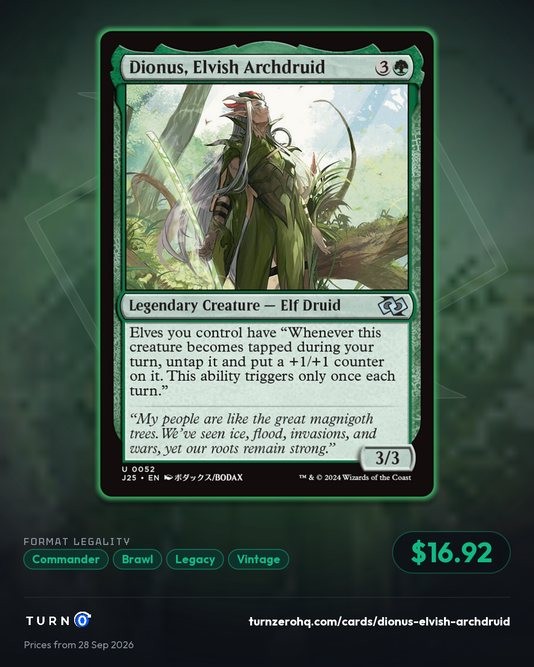 Shareable picture of Dionus, Elvish Archdruid
