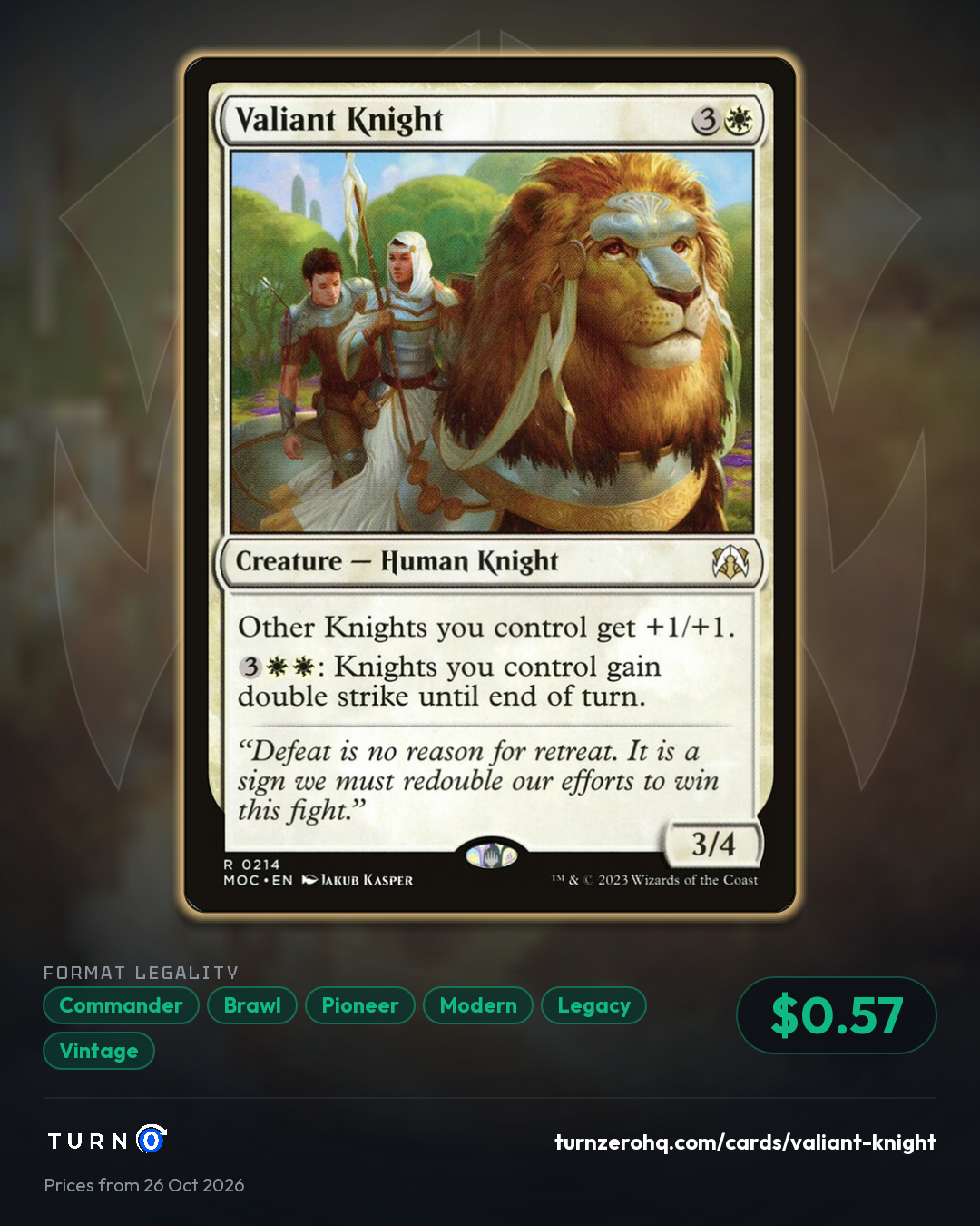 Shareable picture of Valiant Knight
