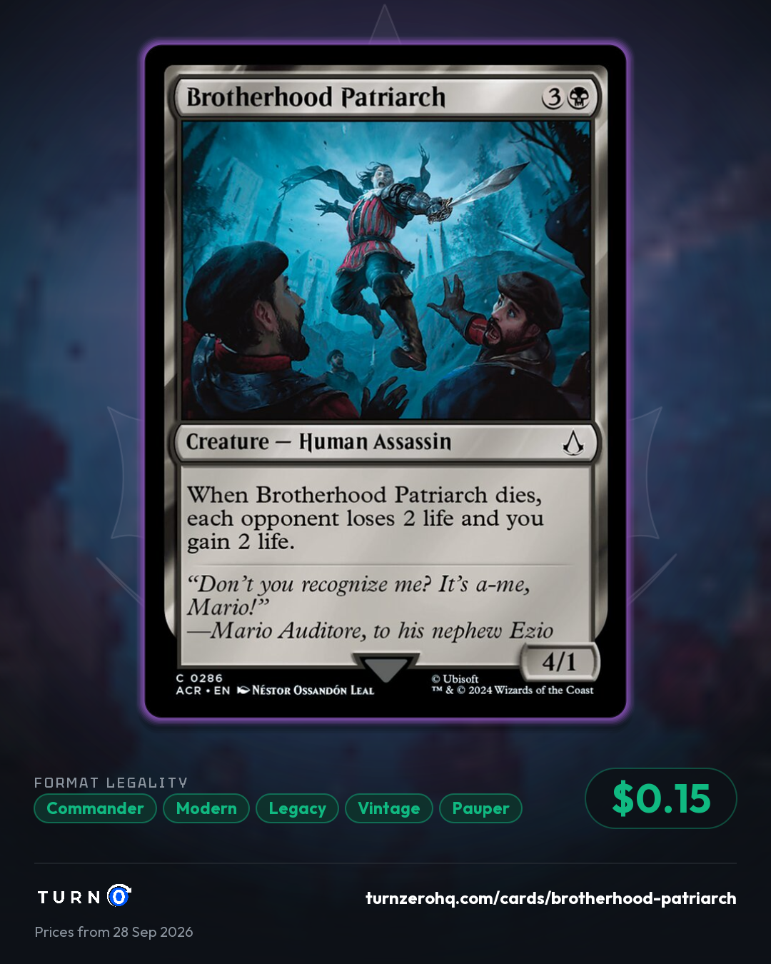 Shareable picture of Brotherhood Patriarch