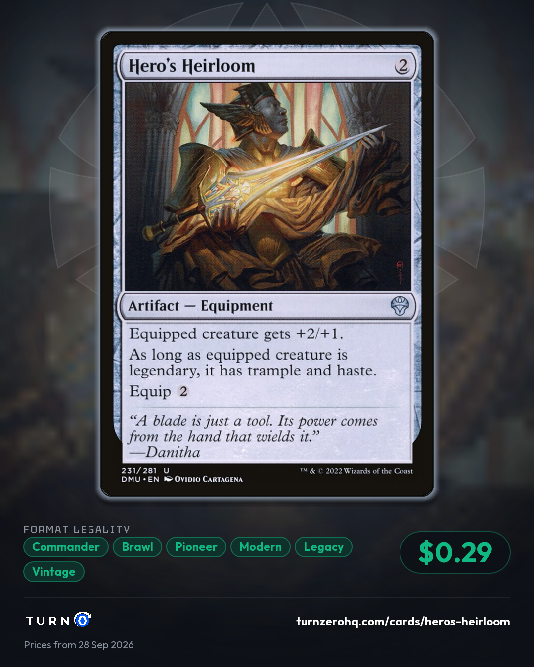 Shareable picture of Hero's Heirloom