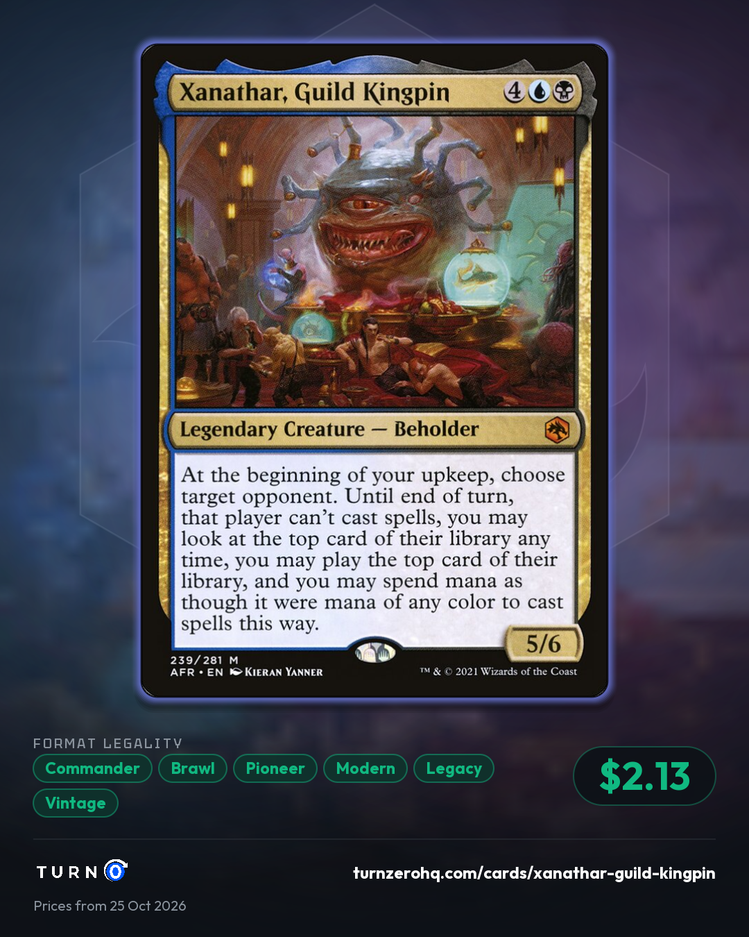 Shareable picture of Xanathar, Guild Kingpin
