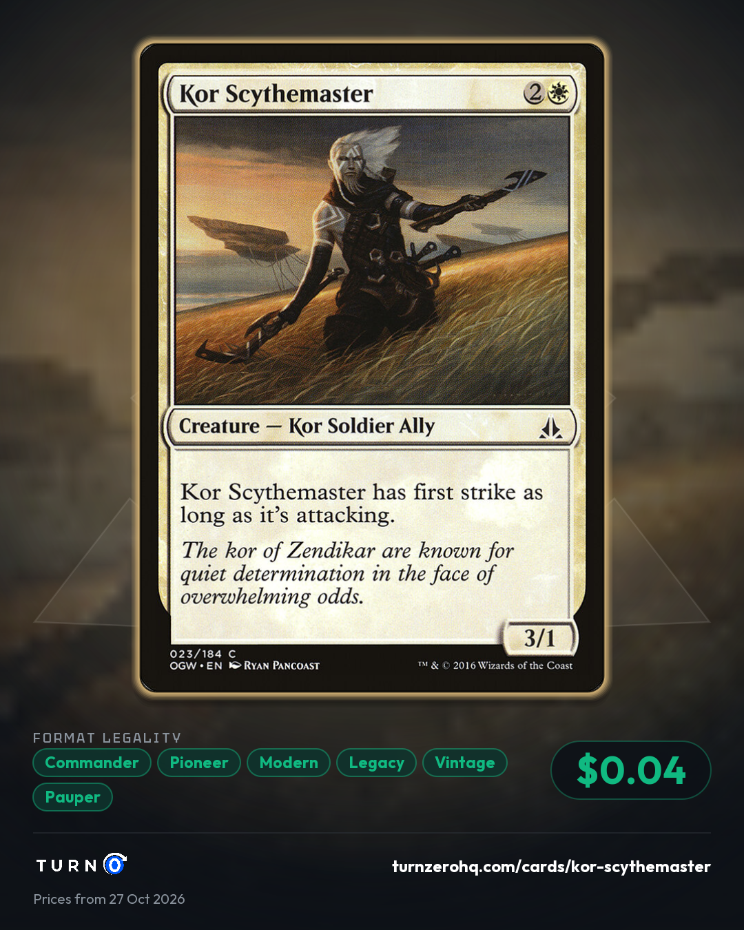 Shareable picture of Kor Scythemaster