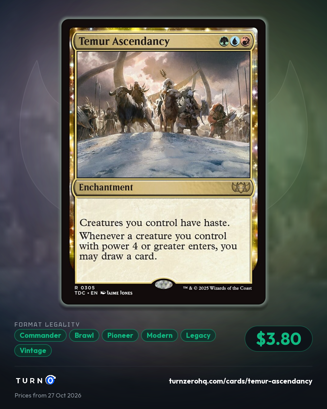 Shareable picture of Temur Ascendancy
