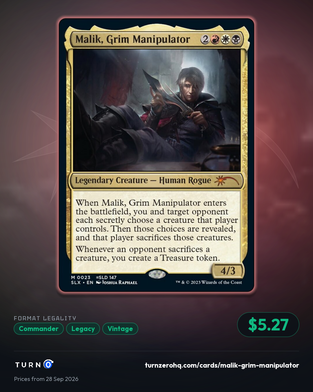 Shareable picture of Malik, Grim Manipulator