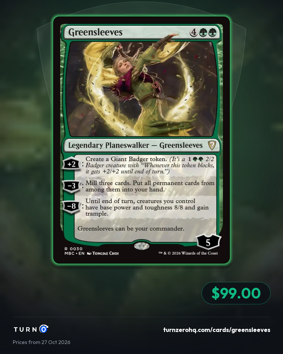 Shareable picture of Greensleeves