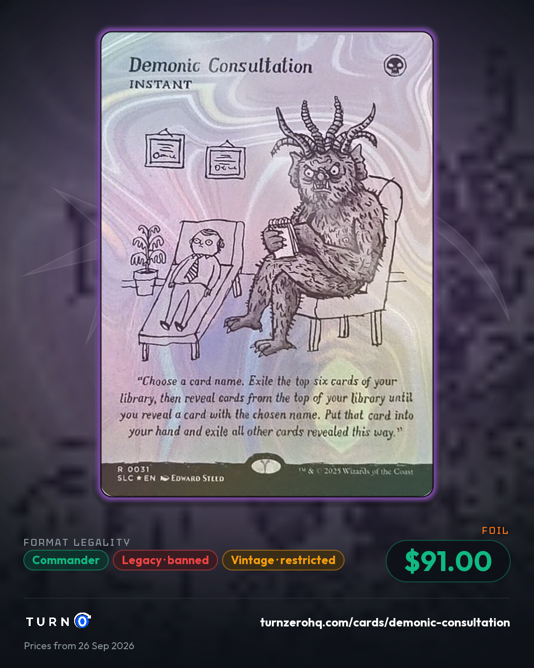 Shareable picture of Demonic Consultation