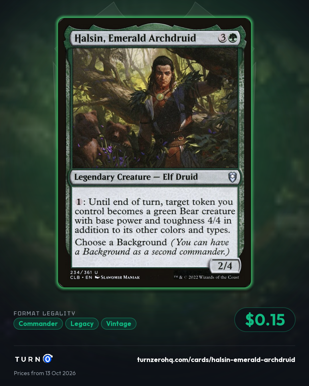 Shareable picture of Halsin, Emerald Archdruid