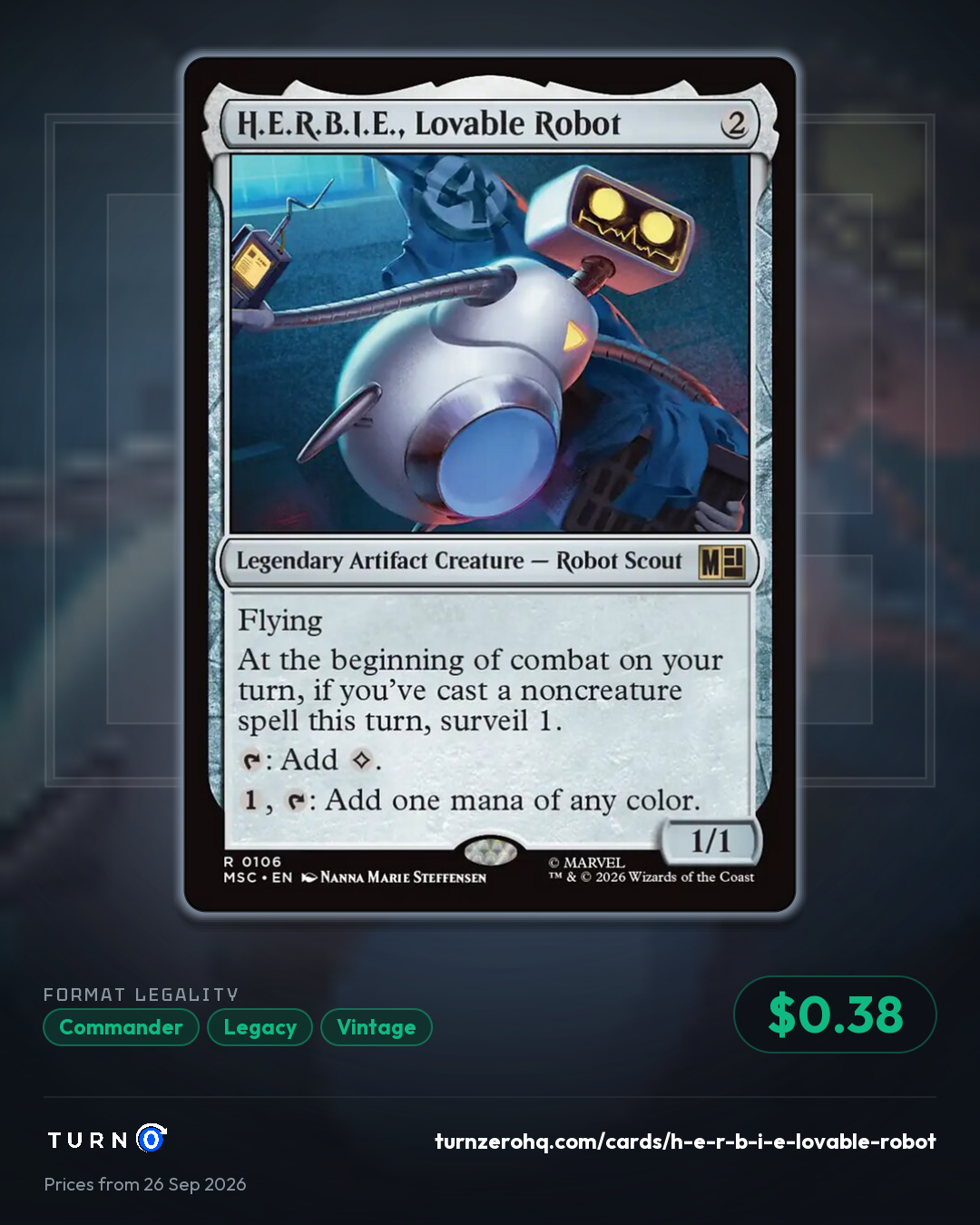 Shareable picture of H.E.R.B.I.E., Lovable Robot