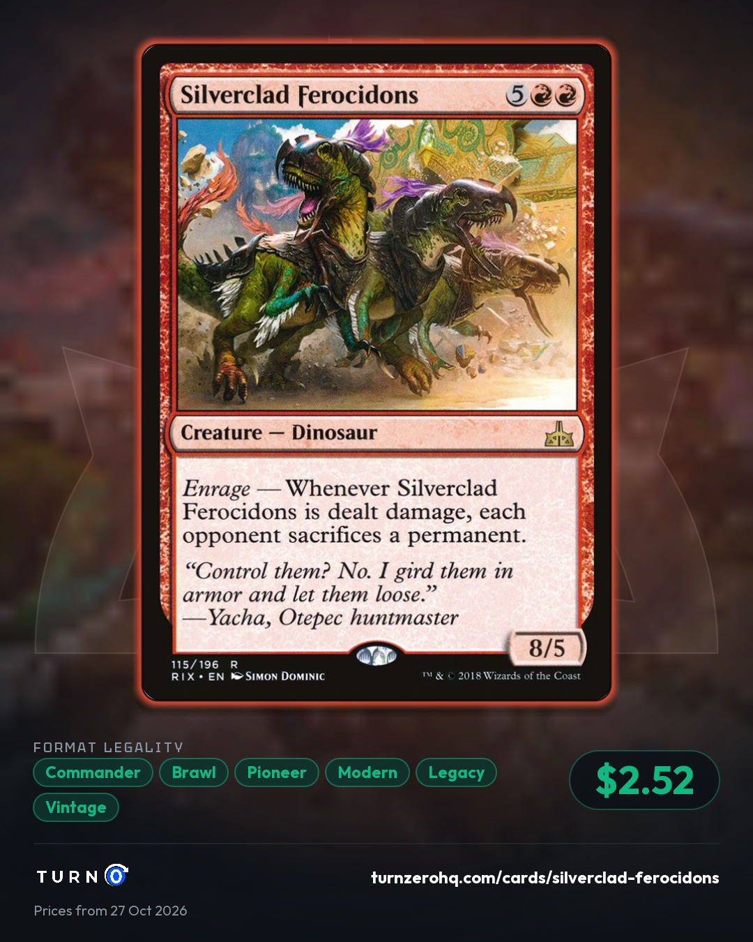 Shareable picture of Silverclad Ferocidons